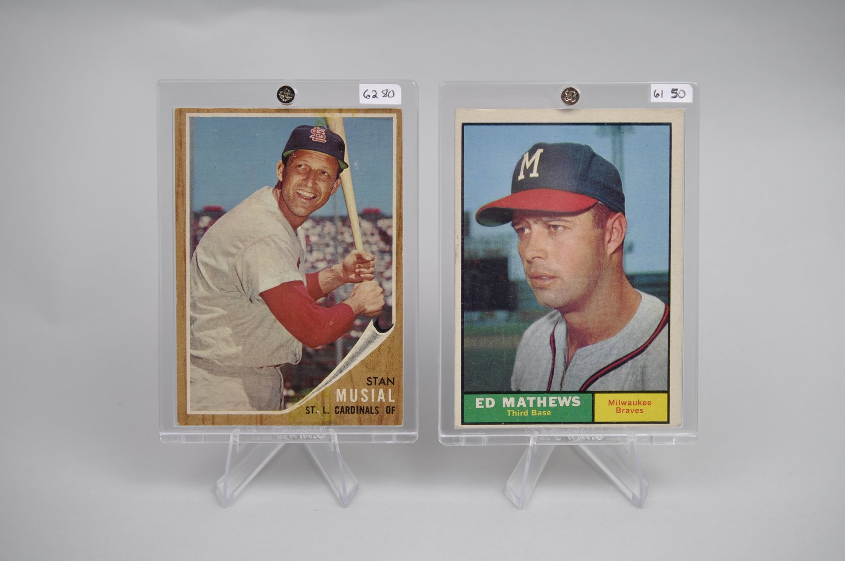 1960's Mathews and Musial Cards
