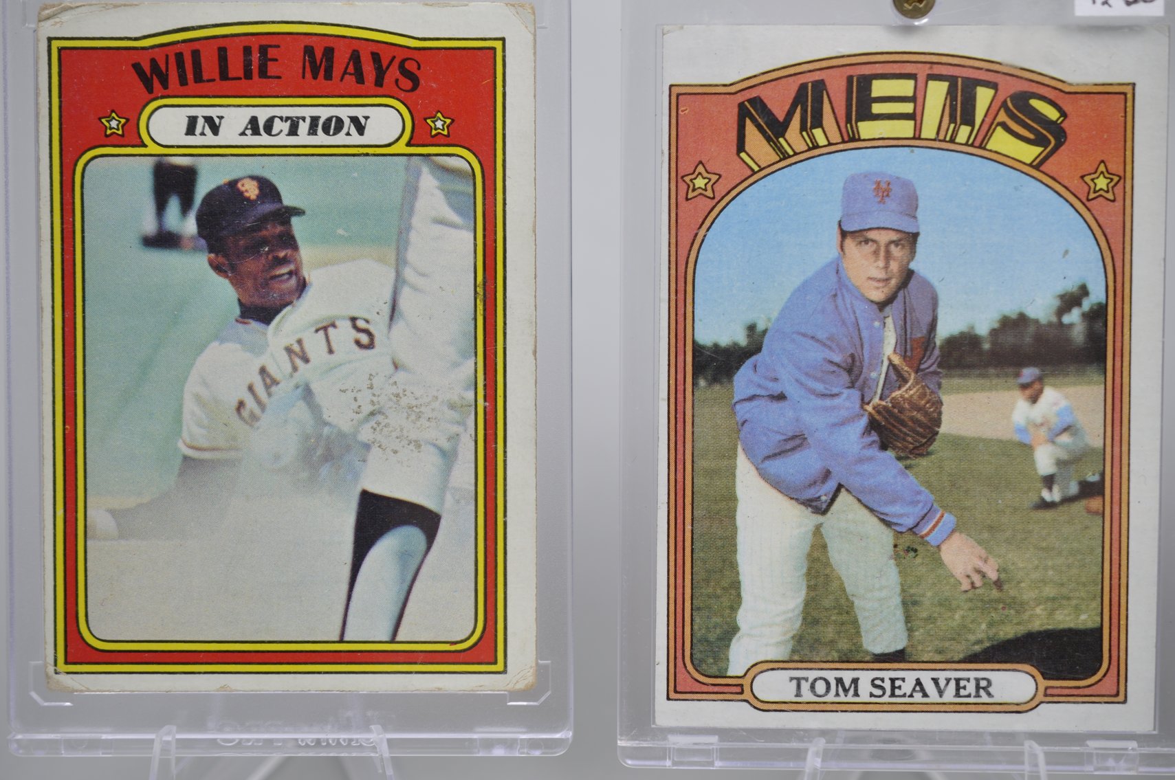 1972 Mays, Seaver, & Carlton Card Collection