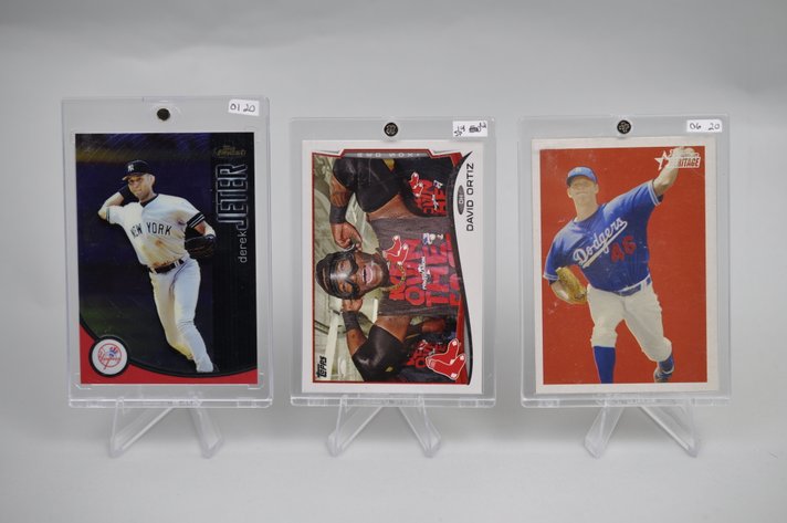 Kershaw, Ortiz, and Jeter Cards