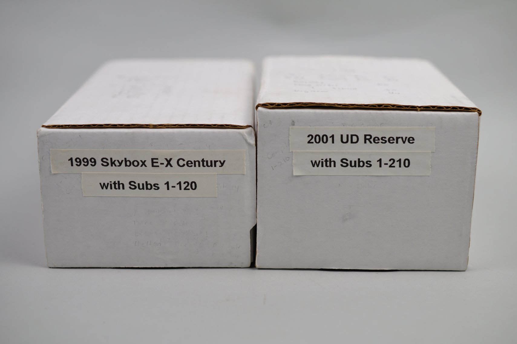 Complete 1999 Skybox E-X Century Set & 2001 UD Reserve Set