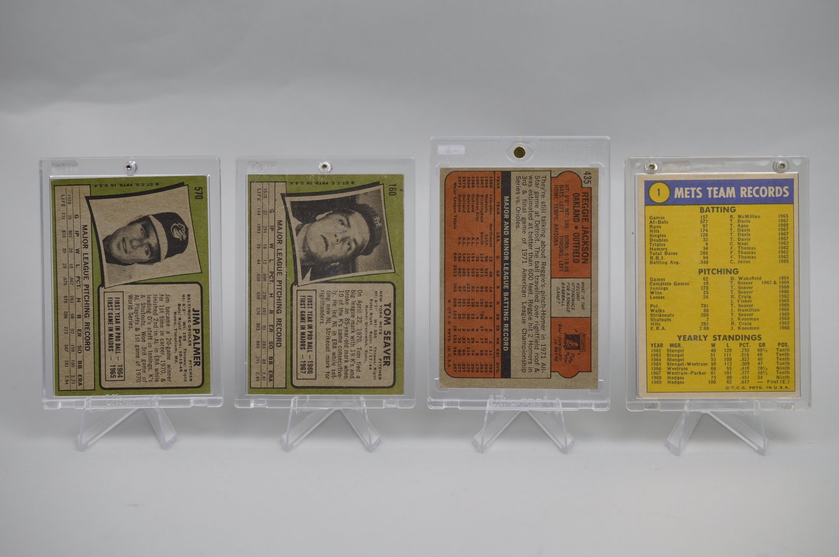 HOF Palmer, Seaver, Jackson & Mets Cards