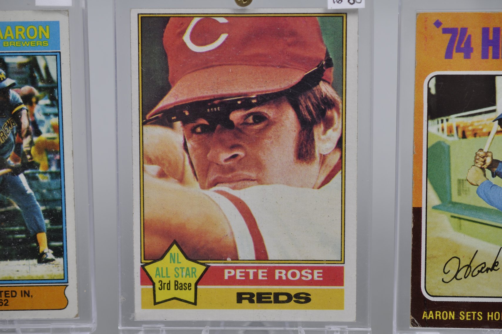 Hank Aaron and Pete Rose Cards