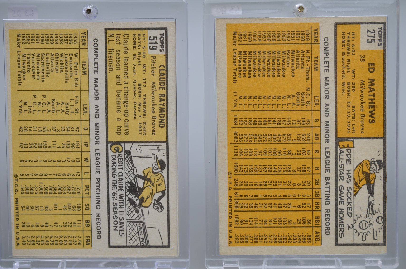 1960's Baseball Cards