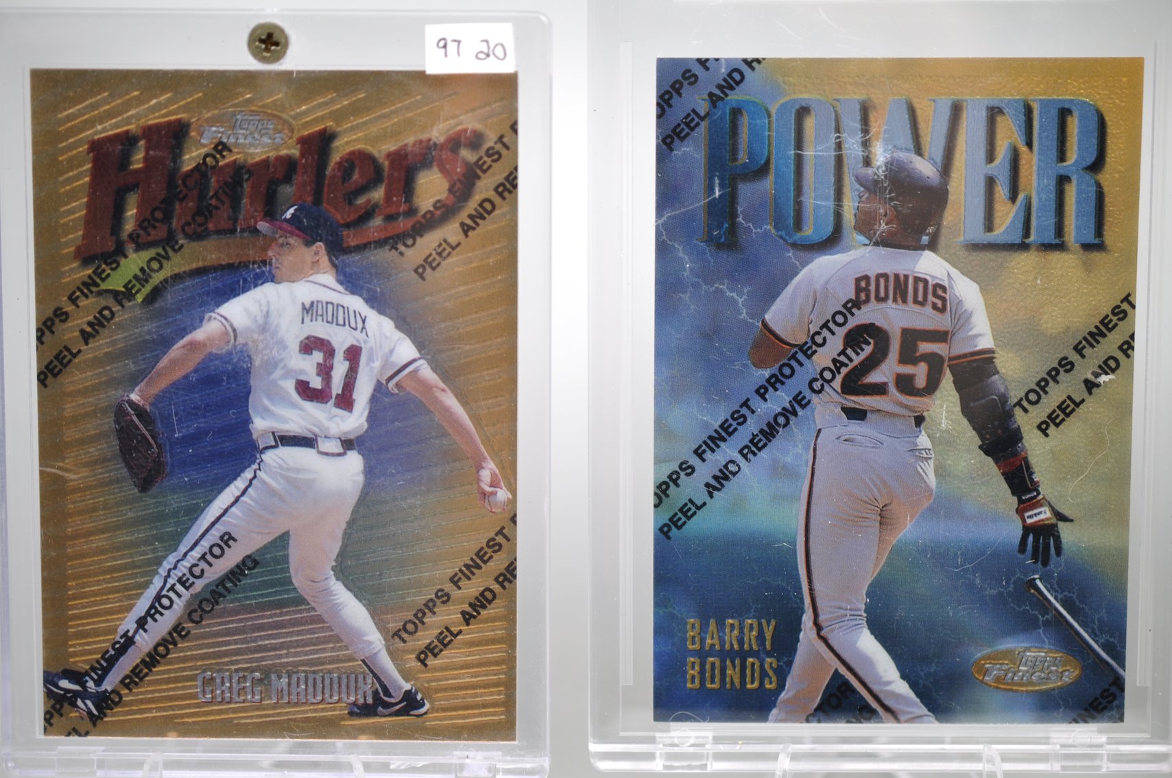 1997 Maddux, Bonds, Ripken, & McGwire Cards