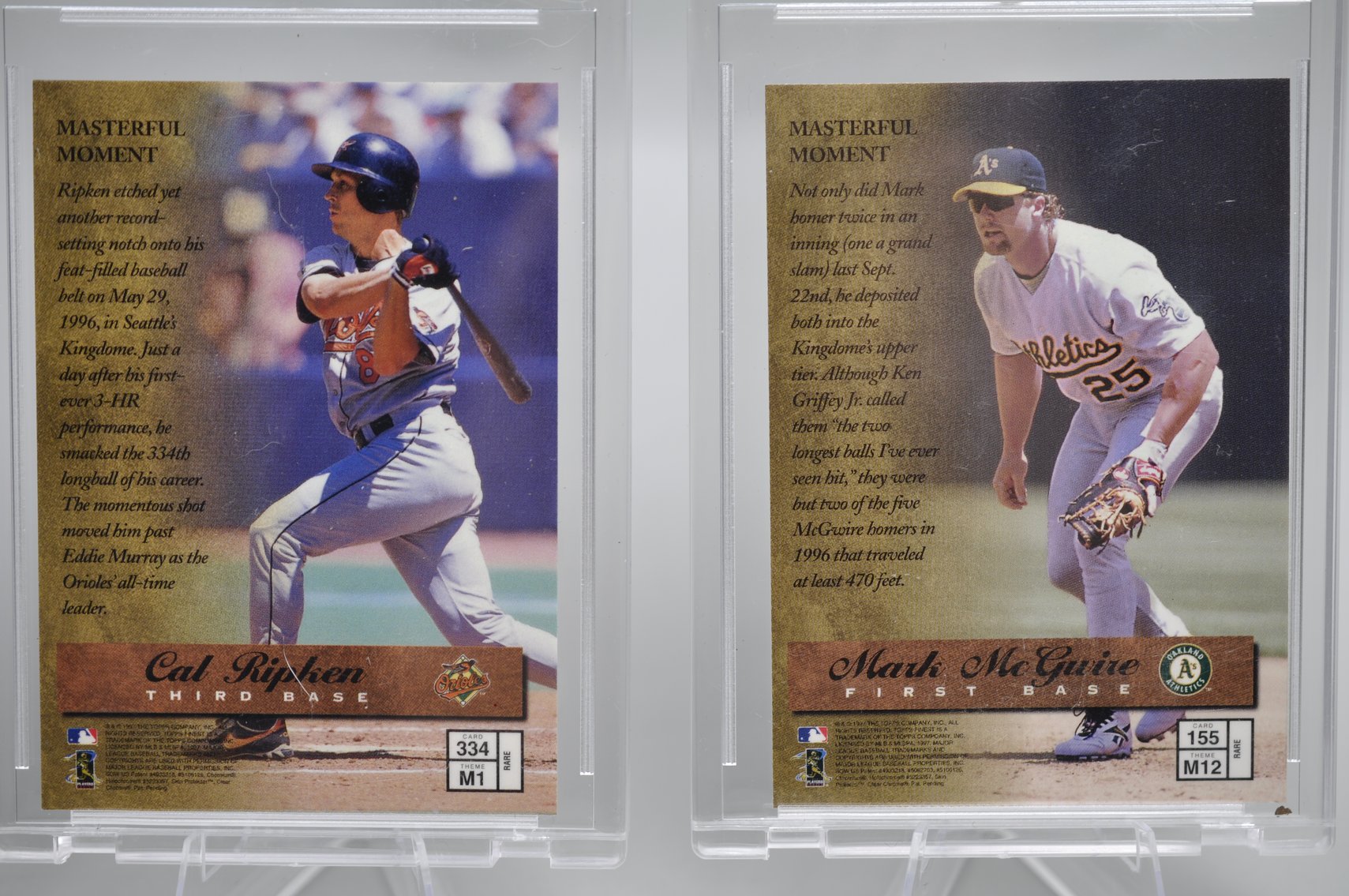 1997 Maddux, Bonds, Ripken, & McGwire Cards