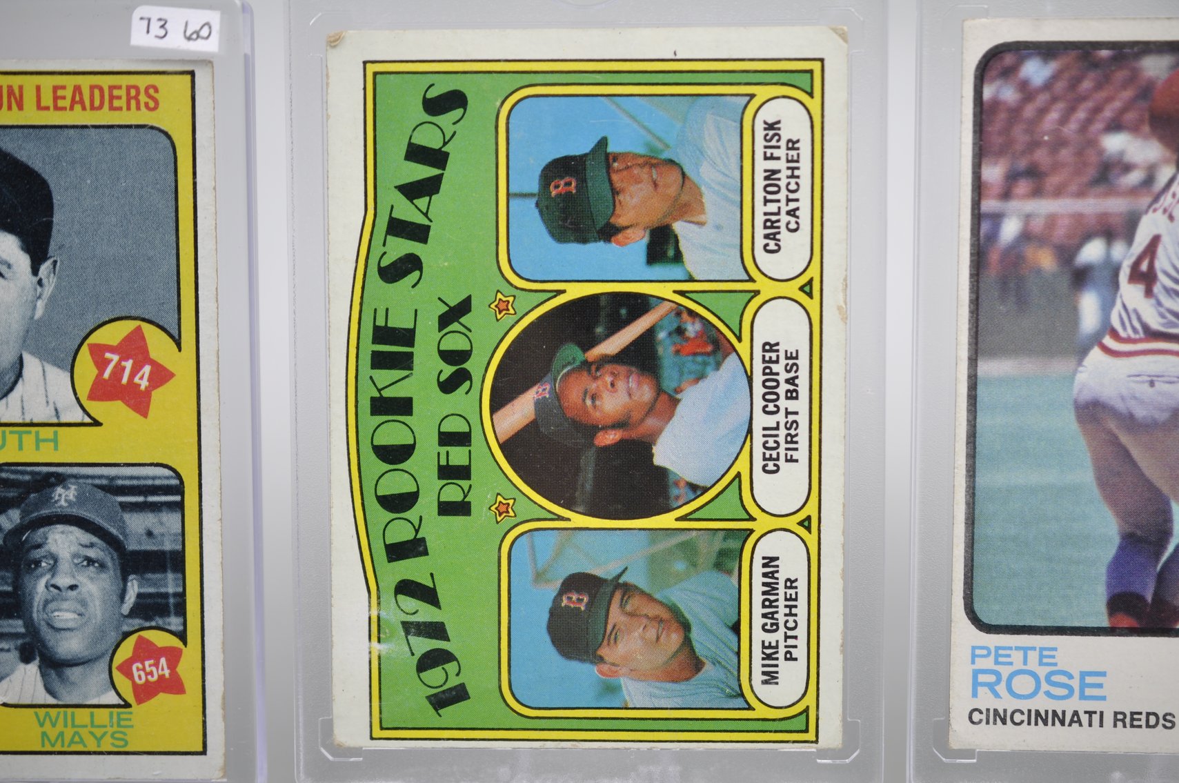 Mays, Rose, & 1972 Rookie Stars Card