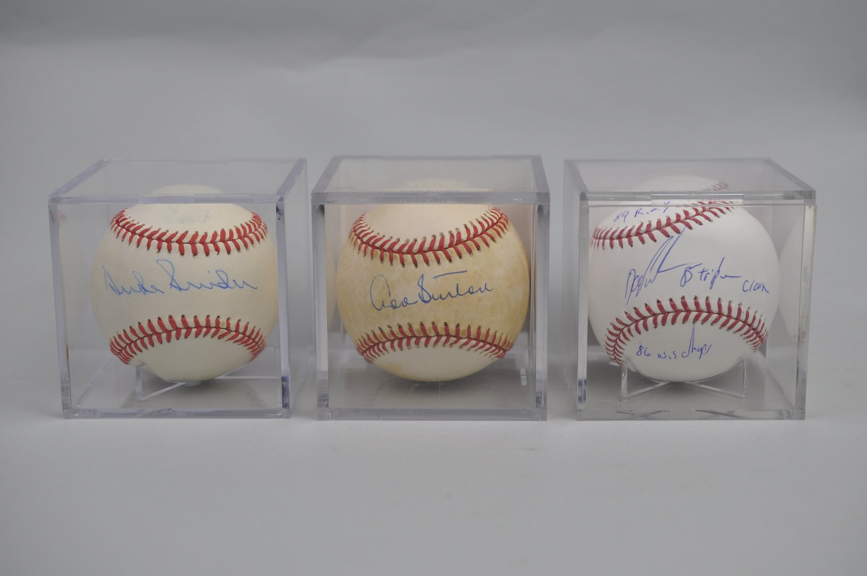 Three Ds of Baseball Signed Balls