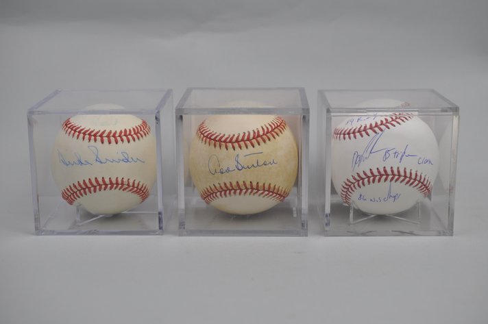 Three Ds of Baseball Signed Balls