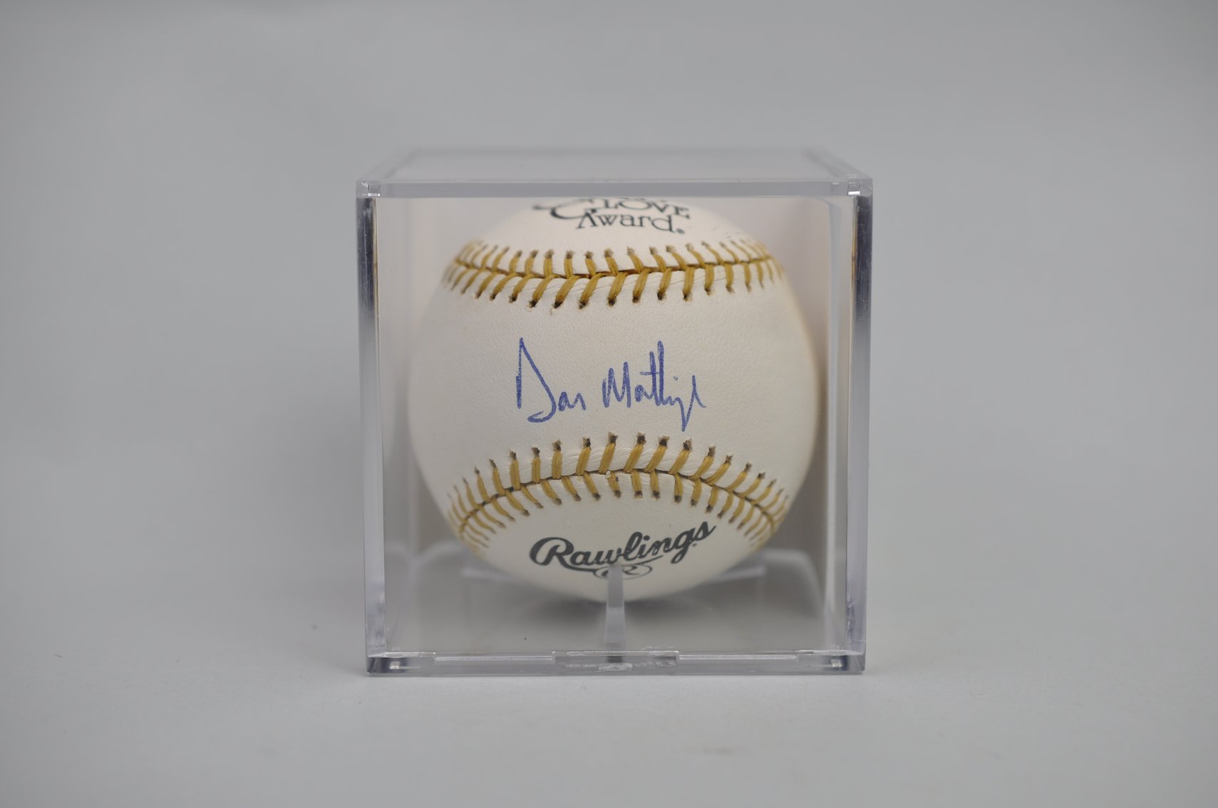 Don Mattingly Signed Golden Glove Ball