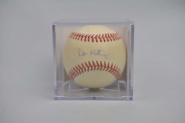 Baseball Signed by HOF Don Mattingly