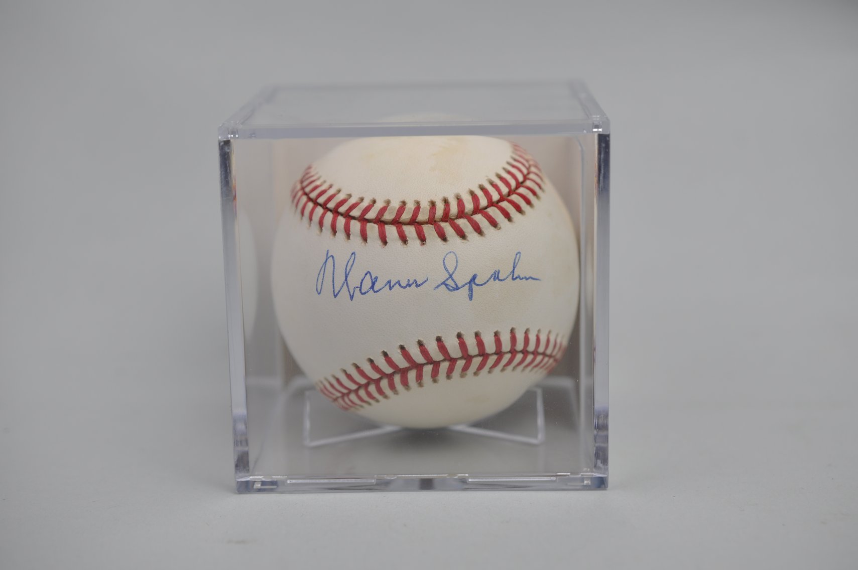 Baseball Signed by HOF Warren Spahn