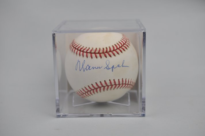 Baseball Signed by HOF Warren Spahn