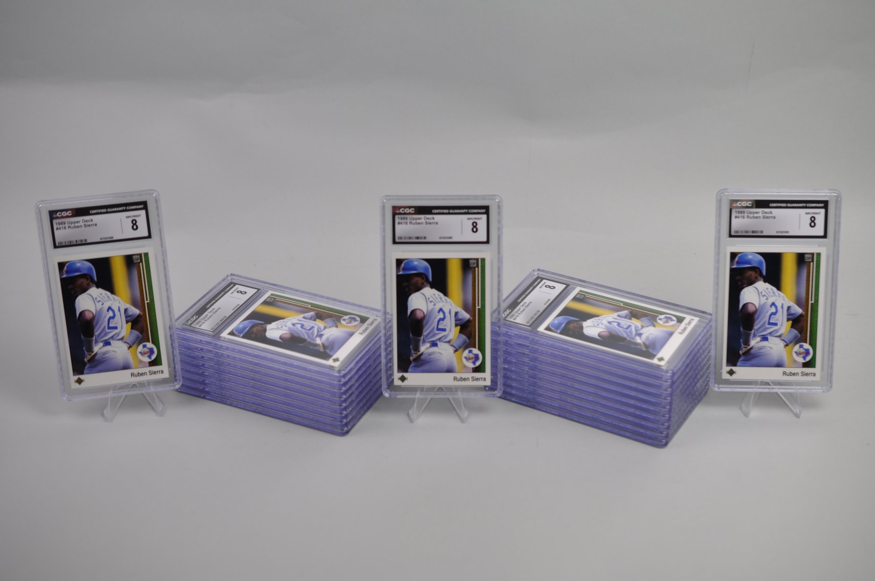 20 Graded Ruben Sierra #416 Cards