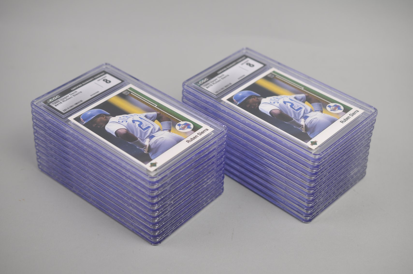 20 Graded Ruben Sierra #416 Cards