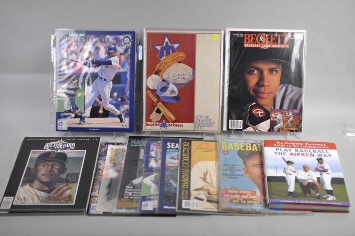 Signed Ripken Jr Book, Scorecards, Programs, Etc.