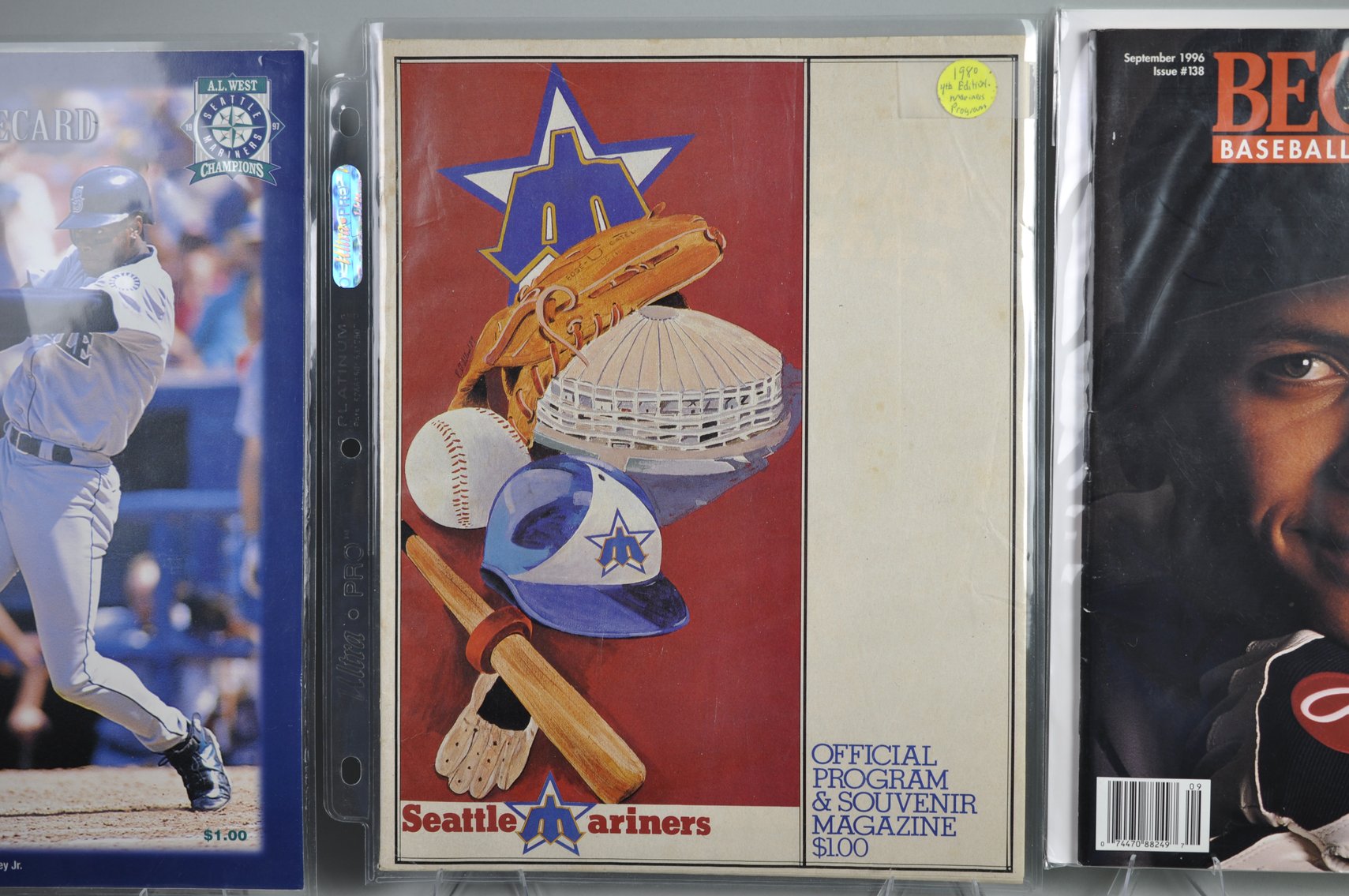 Signed Ripken Jr Book, Scorecards, Programs, Etc.