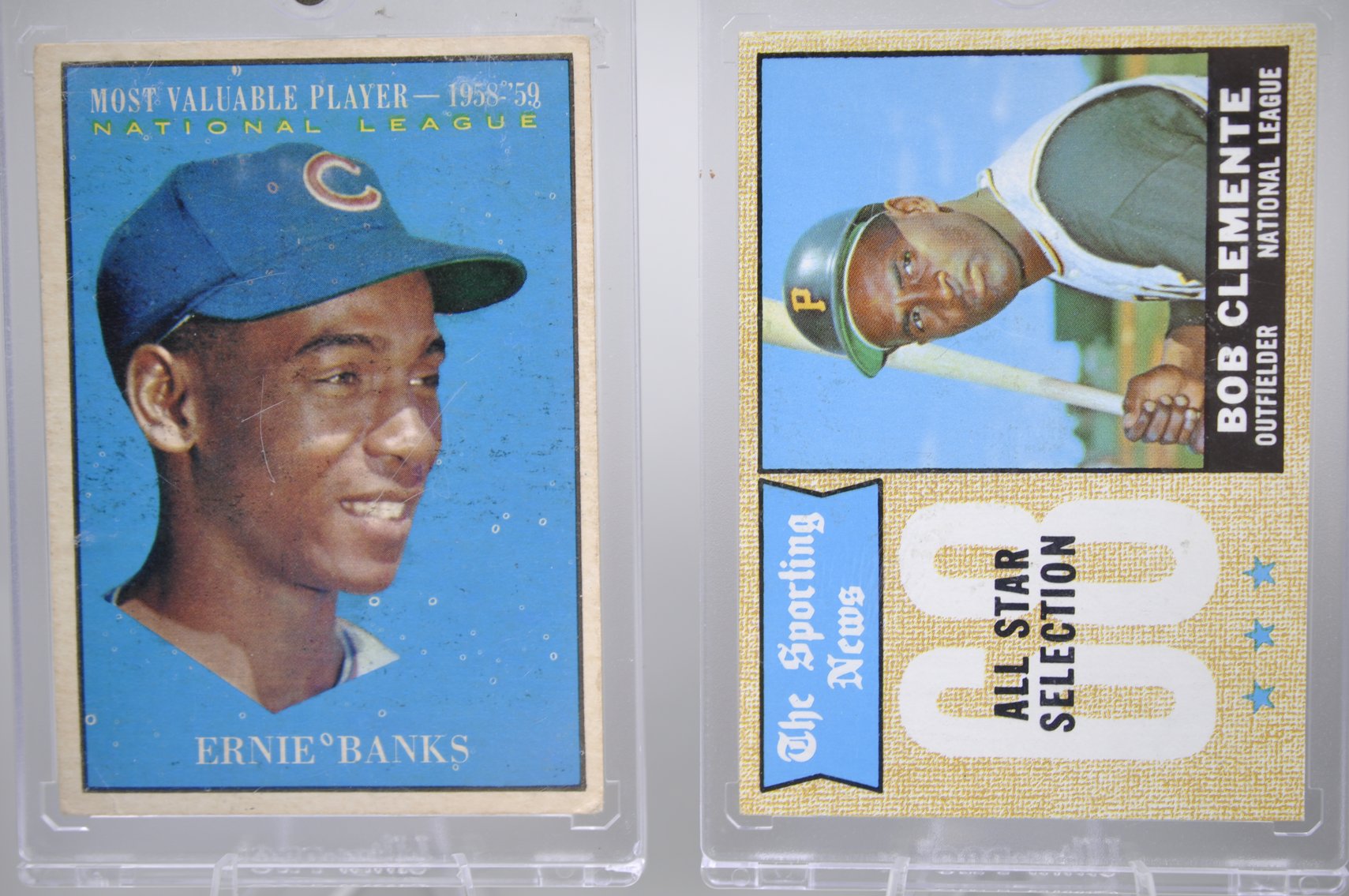 Cards from the 60's- Clemente, Banks, Aaron, and Ruth