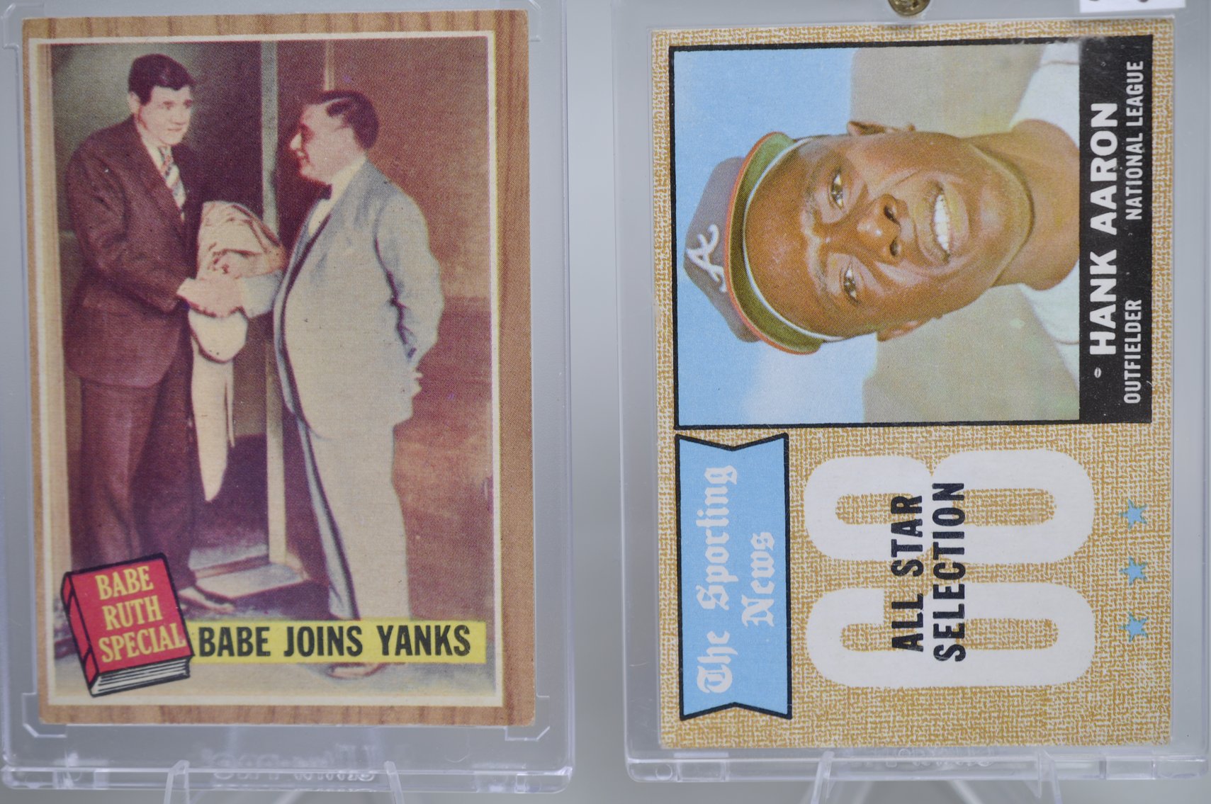 Cards from the 60's- Clemente, Banks, Aaron, and Ruth