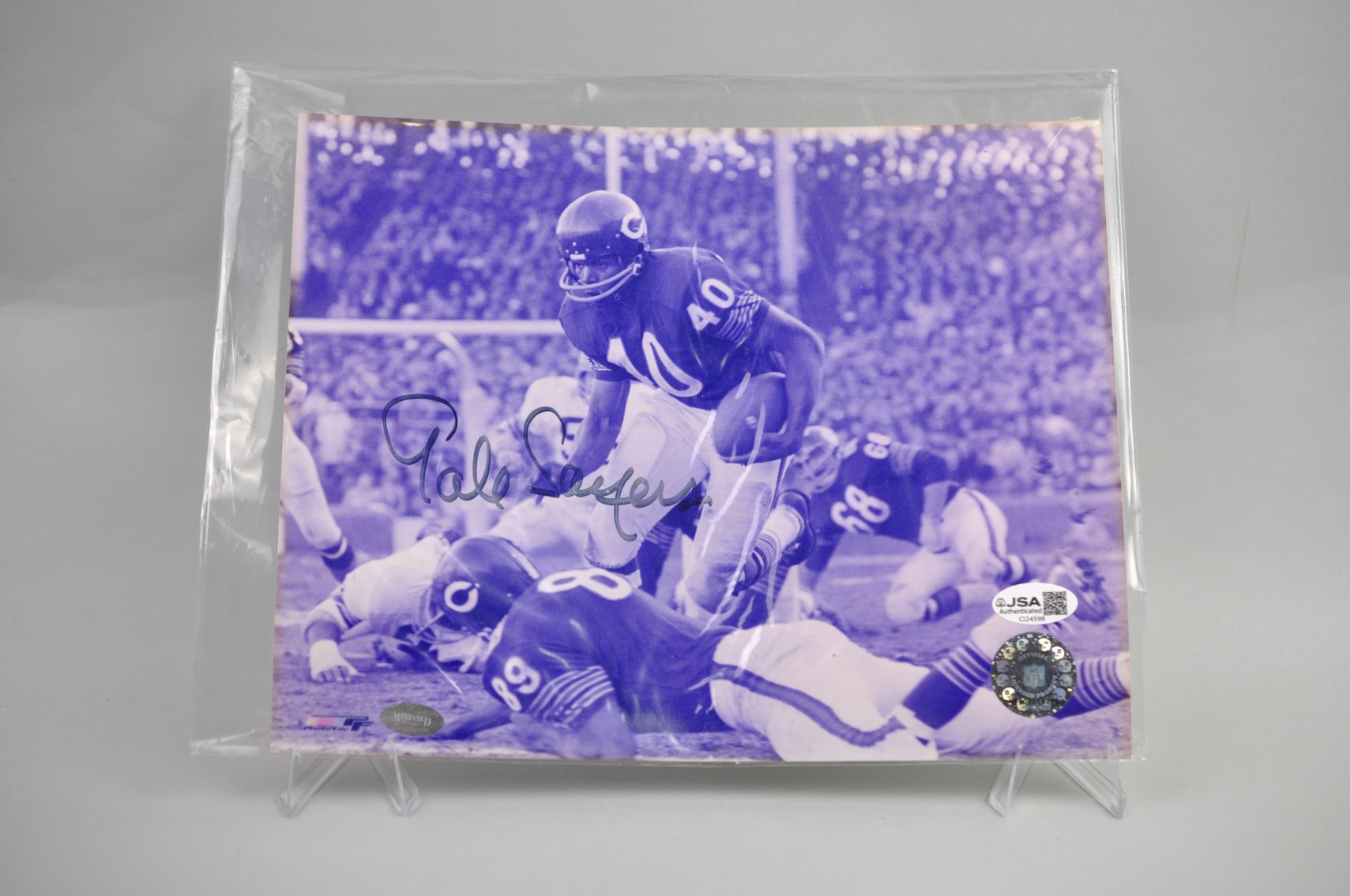 Gale Sayers Autographed Photo w/COA's