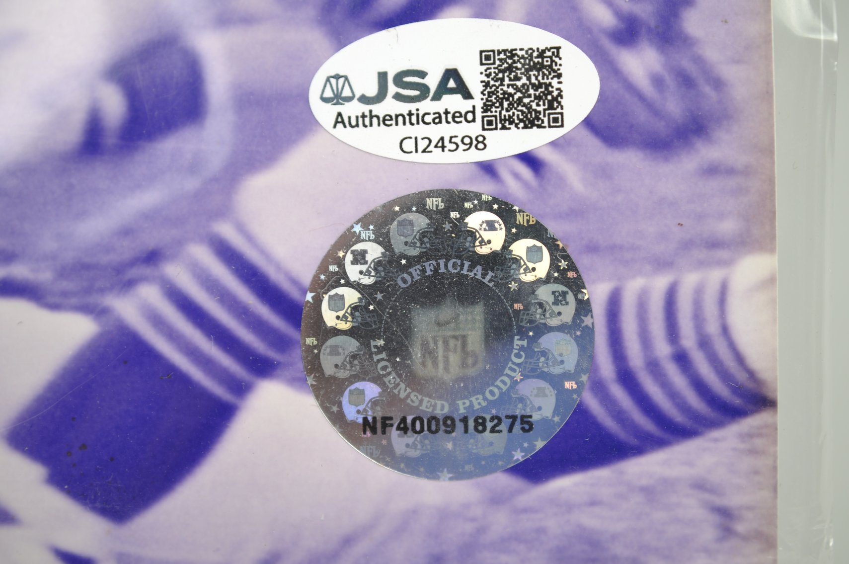 Gale Sayers Autographed Photo w/COA's