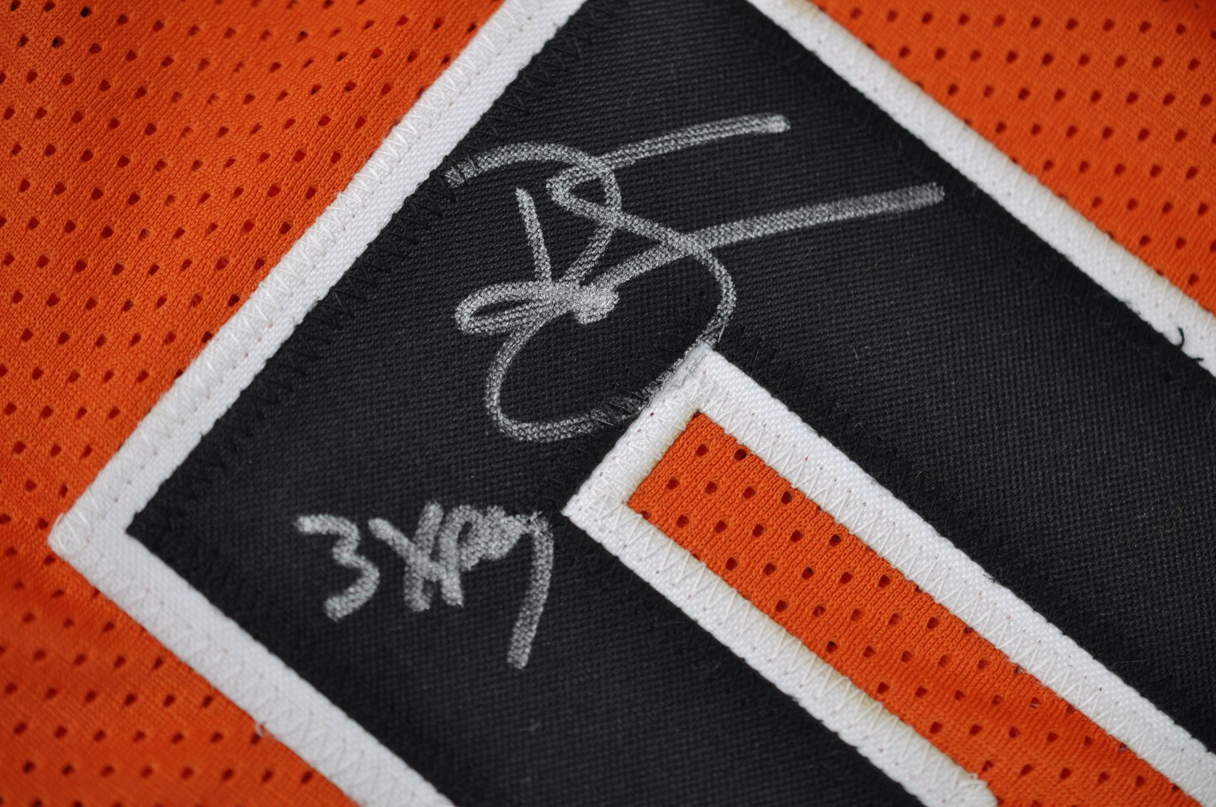 Ralph Sampson Signed Orange Jersey