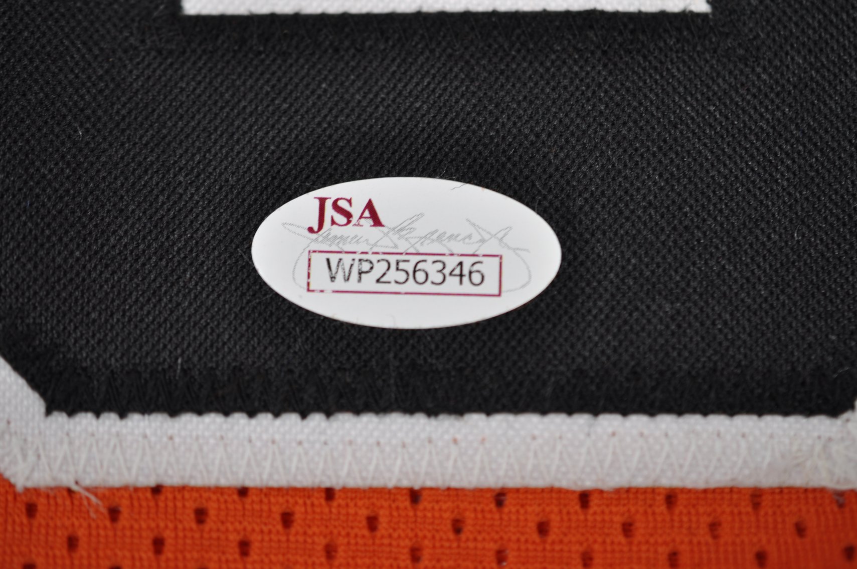 Ralph Sampson Signed Orange Jersey