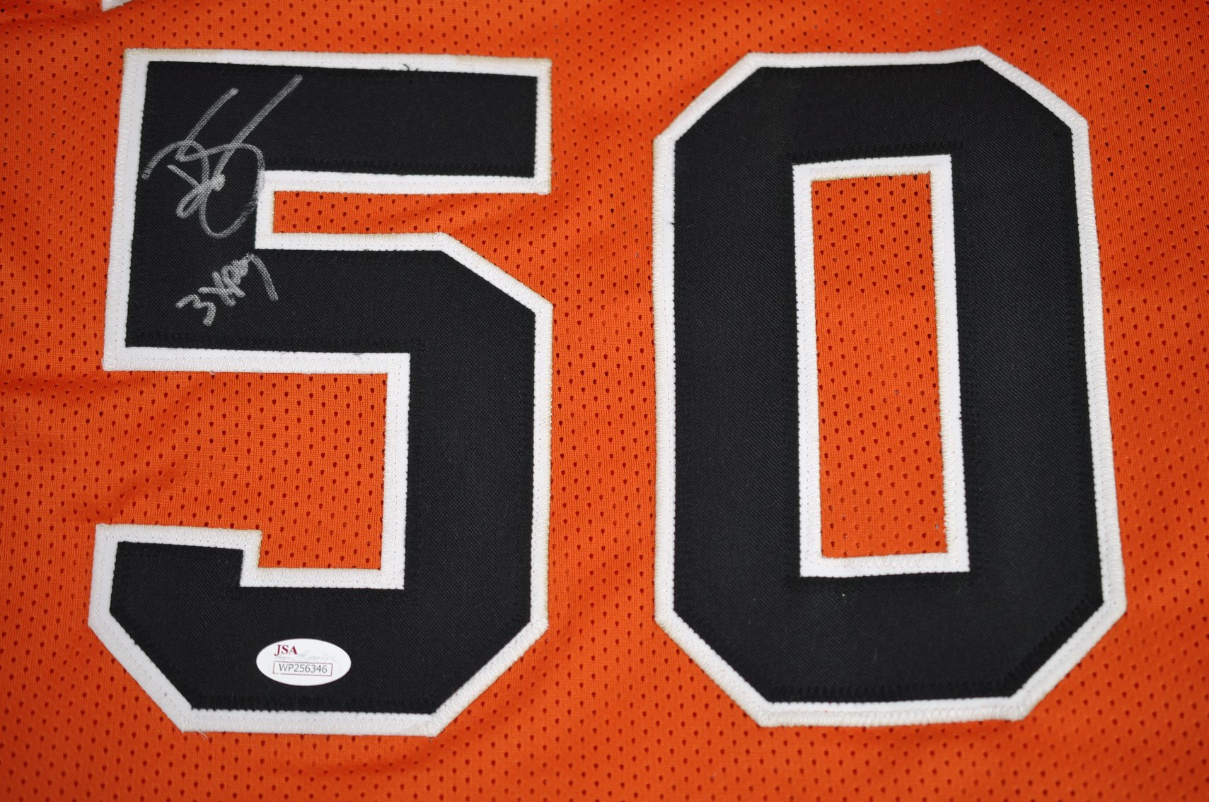 Ralph Sampson Signed Orange Jersey