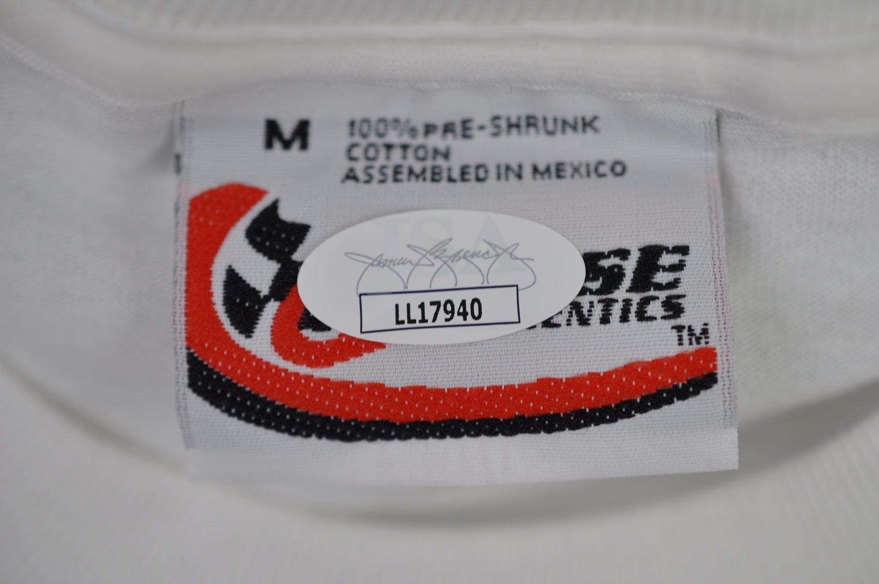 Dale Earnhardt Jr. Autograph on Tony Stewart T-Shirt