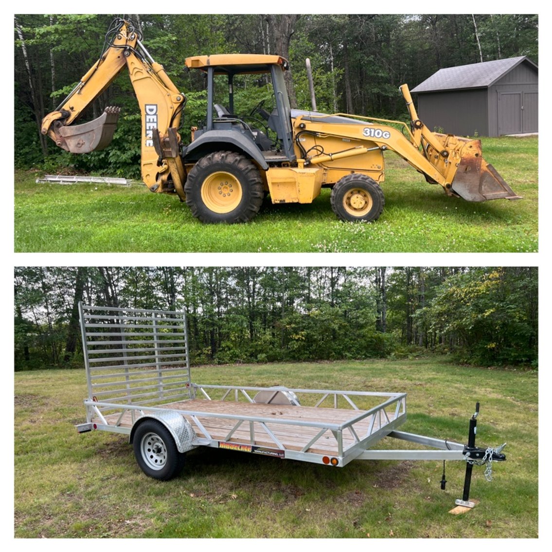 Image for Tomahawk, WI ** JD Backhoe, Zero Turn Mower, Tools, Guns, Trailer, Sporting Goods