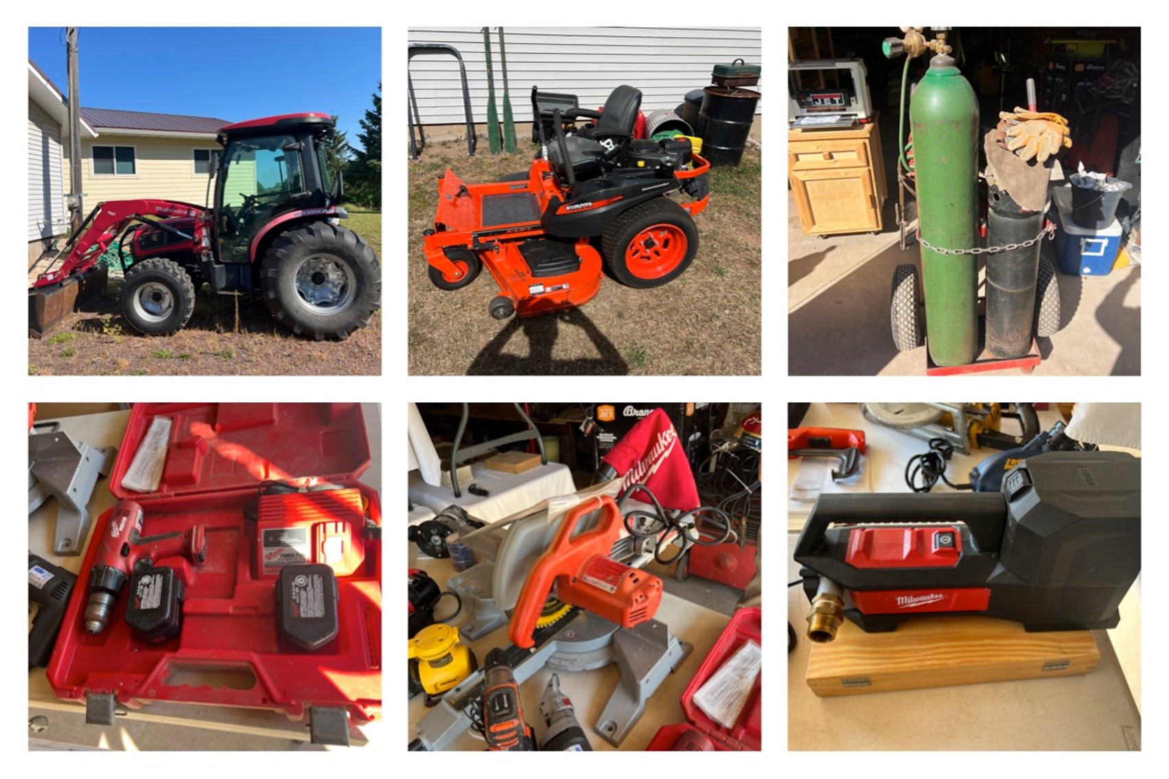 Image for Bessemer, MI ** Mahindra 4x4 tractor, Kubota Zero Turn Mower, Tools, Machinery, Saw Mill, Home Contents, Sporting Good & More!