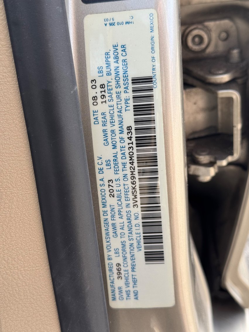 Image for 2004 Volkswagen Jetta GLS