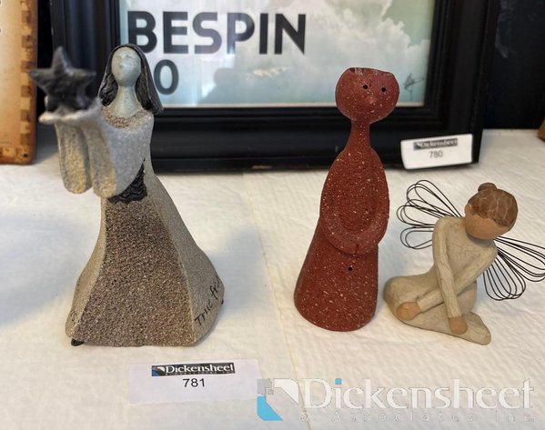 Image for LOT OF ANGEL STATUES - QTY (3)