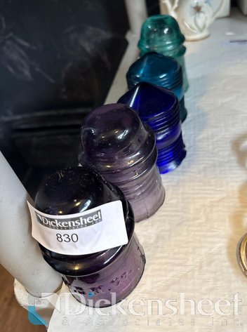 Image for GLASS INSULATORS - QTY (5)