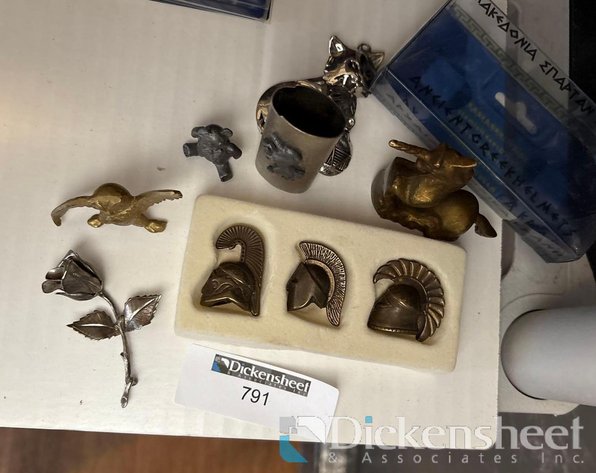 Image for LOT OF VARIOUS METAL FIGURINES