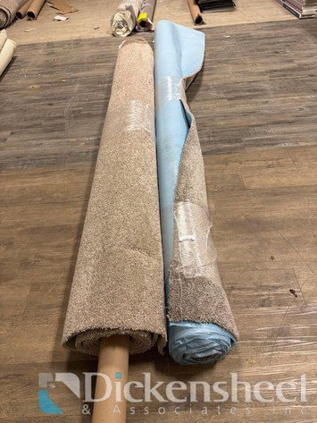 Image for TWO PARTIAL ROLLS OF BROWN CARPET