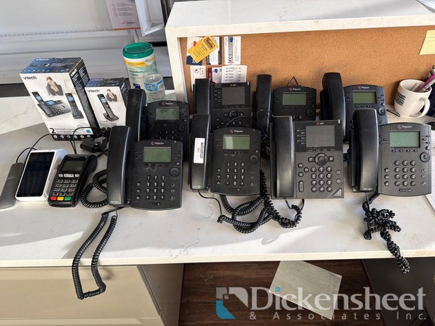 Image for POLYCOM PHONES, QTY (8)