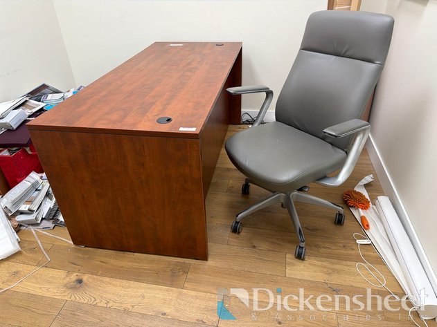 Image for LAMINATE DESK & HIGHBACK FIVE STAR BASE OFFICE CHAIR