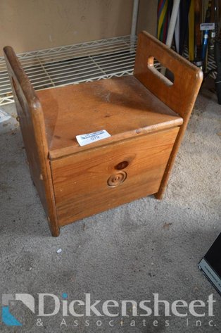 Image for WOOD BOX AND STOOL