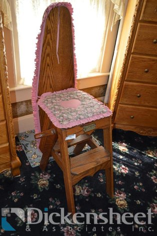 Image for WOOD STOOL AND IRONING BOARD AS SHOWN 2ND FLOOR