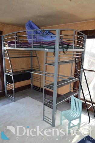 Image for METAL DESK-BED-SHELVES COMBINATION