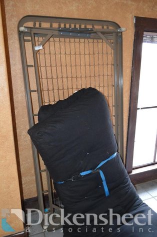 Image for TRUNDLE BED FRAME WITH WHEELS AND FUTON TOP