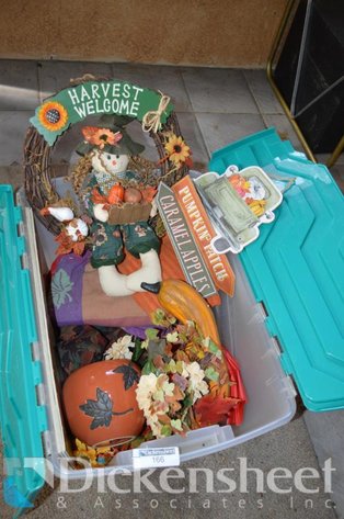 Image for TOTE OF HARVEST FALL DECOR