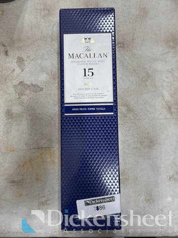 Image for (1) MACALLAN 15 YEAR DOUBLE CASK SINGLE MALT SCOTCH WHISKY 750ML
