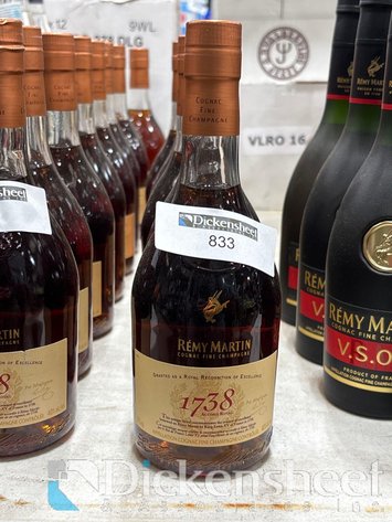 Image for (9) REMY MARTIN 1738 COGNAC FINE CHAMPAGNE  375ML