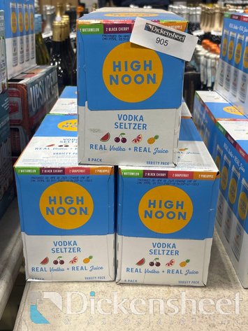 Image for (6) HIGH NOON VODKA SELTZER VARIETY 12 PACK