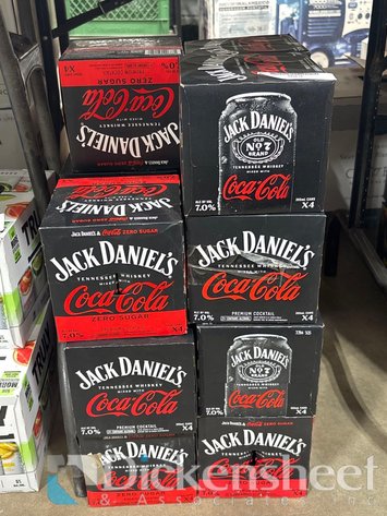 Image for (23) JACK DANIELS COCA COLA 4 PACKS