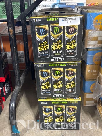Image for (6) MONSTER NASTY BEAST HARD TEA VARIETY 12 PACK