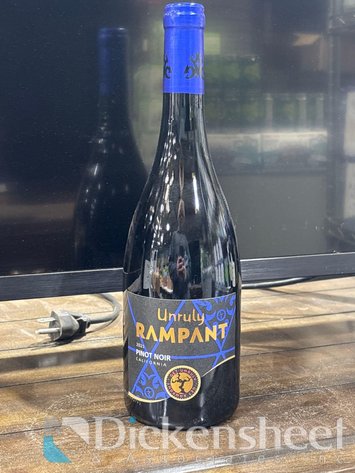 Image for (9) 2021 UNRULY RAMPANT PINOT NOIR 750ML