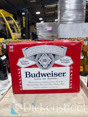 Image for (6) BUDWEISER 30 PACK