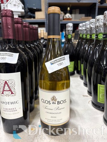 Image for (6) 2022 CLOS DU BOIS CHARDONNAY 750ML
